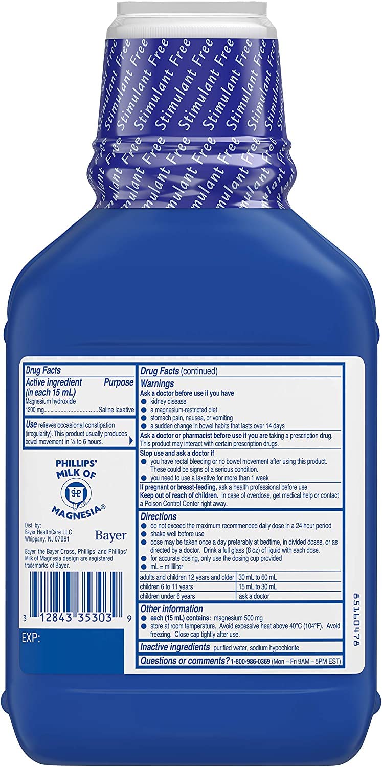 Phillips' Milk of Magnesia Original 26 oz (Pack of 3) - Image 3